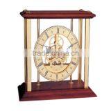 Luxury Noble Standard Table Clock Rose Wood Mechanical Clock