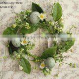 2014 New 9" Artificial Polyster Rose With Eggs Easter Wreath thumbnail-1