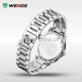 WEIDE Stainless Steel Elegance Mens Custom Logo Quartz Watch 5 Atm Water Resistant thumbnail-6