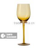 SAMYO Handmade Home Usage Decoration Hot Sale Fashion Ballon Wine Glass With Color thumbnail-5