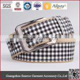 South Korea Multi Colors Ladies Stretch Woven Belt With Leather thumbnail-5