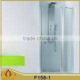 Aluminium Profile Frameless Square Single Handle Bathroom Shower Door Enclosure With Side Panel thumbnail-1
