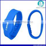 RFID 13.56MHZ Ntag203 Adjustable Silicone Wristband for Construction Site