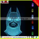 3D LED Table Lamp/LED Night Desk Lamp Light With USB Cable