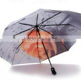 Black Handle Auto Open Digital Print Umbrella thumbnail-4