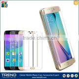 High quality new design tempered glass screen protector for s6 edge