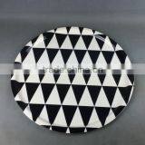 Rhombus Black and White Melamine Plate thumbnail-1