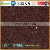 Brown Mirror Crystal Dark Red Artificial Quartz Stone