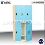 Blue 6 Door Wardrobe Commercial Cabinet Locker Clothes Storage Closet Locker thumbnail-3