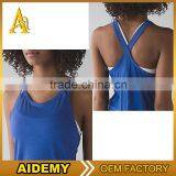 Fitness Yoga Tank Top With Built in Bra Inside Cross Back Wholesale Ladies Tank Top Yoga Wear thumbnail-2