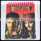 2014 red single coil paper notebooks with PP cover