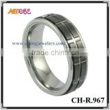Fashion ceramic and grooved tungsten carbide rolls rings