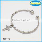Olivia Cross Jewelry High Quality New Design The Cross Silver Bangle thumbnail-1