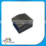 Custom Black pu Leather Cover Arc Shape Wooden Single Watch Box thumbnail-2