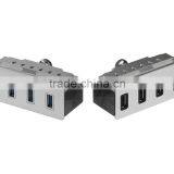 High-speed 4-Port USB 3.0 Hub With LED Indicators and Easy to be Fixed on the PC or Table thumbnail-4