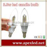 3.5W Chandelier Candle LED Light Bulb E14 Base Warm White Cold White