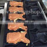 (2 in 1) 5pcs Fish Waffle Commercial Use Non-stick LPG Gas Icecream Taiyaki Machine + Batter Dispenser thumbnail-3