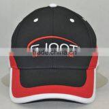 Guangzhou Hat Factory Professional Custom 6 Panel / 100% Cotton / / Embroidery Logo and the Red/black Baseball Cap