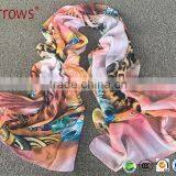 Fresh Orange Color Sexy Shawls and Scarf Stole for Young Girls and Office Ladies thumbnail-1