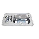 Special design two different  bowl size double kitchen sink WY-7050