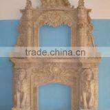 Home Decoration Indoor Marble Fireplace thumbnail-1