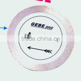 Hi-continuous rim small diamond blade for long life cutting hard and brittle material---GEAM