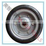 10x3.5 Solid Rubber Wheel With 6204 Bearing thumbnail-2