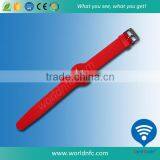 China Suppiler Round NTAG216 Chip RFID PVC Wristband thumbnail-3