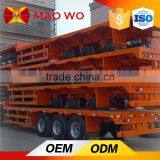 2016 40ft Container 3 Axle Flatbed Semi Trailers for Sale thumbnail-3
