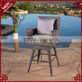 Latest Design Sex Style All Weather Wicker Patio Bar Chair Modern thumbnail-1