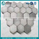 Hexagonal Bulletproof Prootection Plate Insert Silicon Carbide Mateiral thumbnail-2