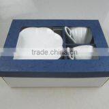 Pure White Promotion Coffee Cup Set With Gift Box thumbnail-2