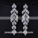 Wholesale Stock Small Order Fashion Women Long Style Garland Zircon Earrings thumbnail-2