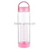BPA Free Proof Tritan Fruit Infuser Sports Water Bottle With Easy Carrying Handle(Multiple Colors) thumbnail-1