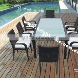 Aluminum Aluminium Dining Rattan Outdoor Garden Furniture thumbnail-1