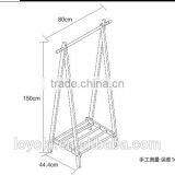 Wood Coat Rack Customizable Antique Wooden Valet Dress Hanging Stand Coat Rack thumbnail-5