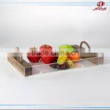 Handmade Acrylic Holder Fruit Tray/serving Tray Wood thumbnail-1