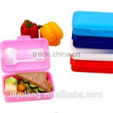 Useful Plastic lunch box with spoon and fork set / plastic lunch box set