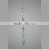 Crystal Candle Holder With Hanging Crystals thumbnail-1