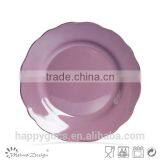 Embossed Solid Color Ceramic Salad Plate thumbnail-6