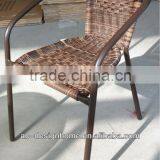 3 PCS OUTDOOR PLASTIC RATTAN/TEMPERED GLASS/STEEL BISTRO SET thumbnail-3