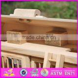 Hot Sale Children Miniature Toys Wooden Toy Barn Top Fashion Kids Wooden Toy Barn W06A166-S thumbnail-6
