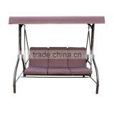 Customized 3 Seats Hanging Chair Outdoor Swing Chair With 7cm Cushion for Hot Sale thumbnail-1