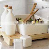 Newest Bamboo Rectangular Salad Tray