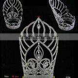 H172-121 Beauty Jewelry Rhinestone Fashion Big Pageant Crown thumbnail-2