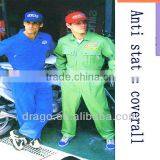 100 Cotton Fireproofing Antistatic Fabric Coverall for Gas Station