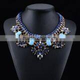 Fashion Women Rhinestone Gems Pendant Choker Necklaces thumbnail-3