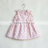 Soft Kids Polka Dot Design Baby Girl Sleeveless Dress Girls Summer Cotton Casual Dresses thumbnail-2