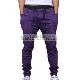 OEM Bulking Buy Closed Bottom Polyester/cotton Yarn Custom Mens Cargo Baggy Pants With Side Pockets thumbnail-5