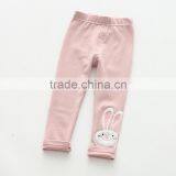 S32840W Spring & Autumn Casual Girls Pants Baby Kids Appliqued Trousers Cotton Girls Leggings Trousers thumbnail-4